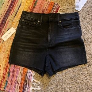 ARITZIA Black High Waisted Jean Shorts